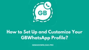How to Set Up and Customize Your GBWhatsApp Profile?